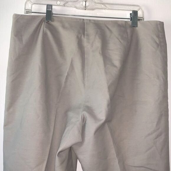 Charter Club Classic Fit Womens Pants Size 14 Gray Cotton Blend Side Zip - Picture 8 of 10